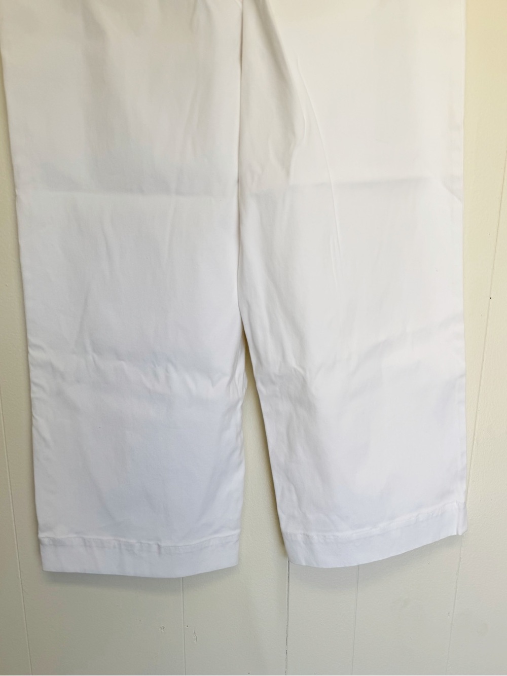 NWT SPANX Stretch Twill Cropped Wide Leg Pant Large Bright White 1X - Picture 11 of 14
